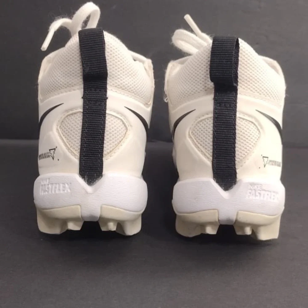 White Athletic Shoes with Black Accents size 13c kids pre owned Exellent cond
